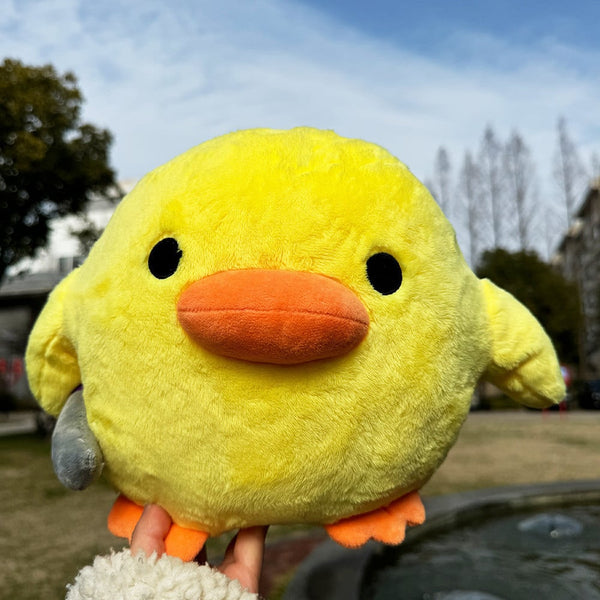 Banana Ducks Duck of Doom cute plush toy outside