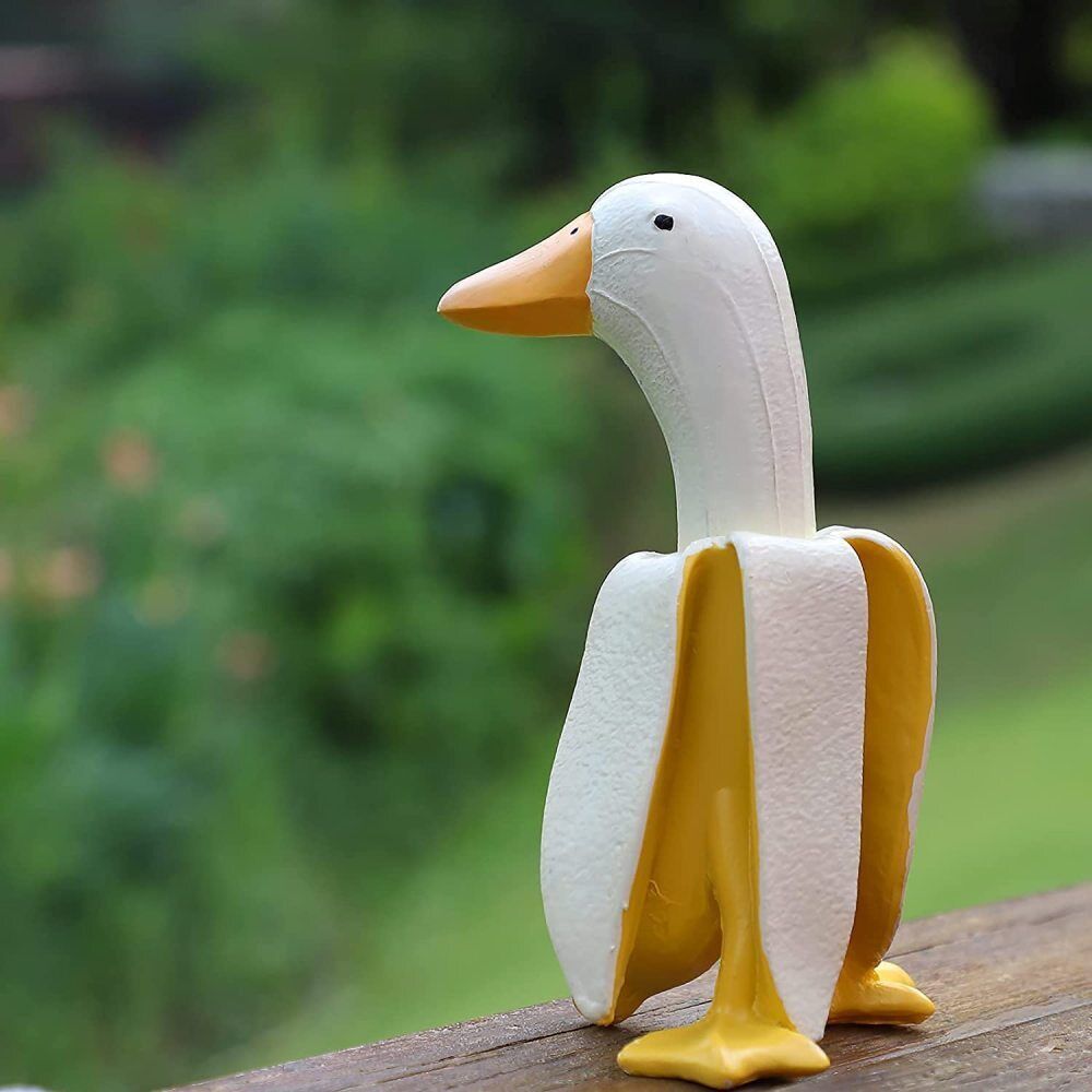 Cute Banana Duck Statue