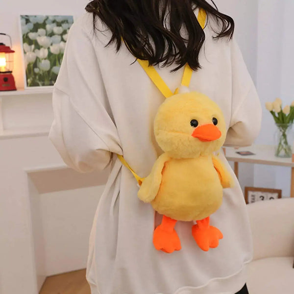 Cute Duck Plush Backpack - Banana Duck