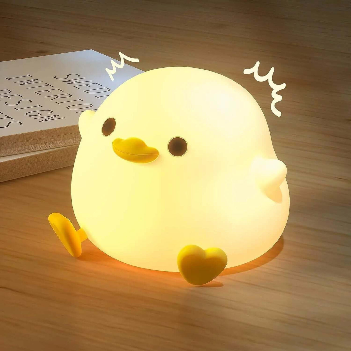 Soft Duck Night Light Lamp - Banana Duck