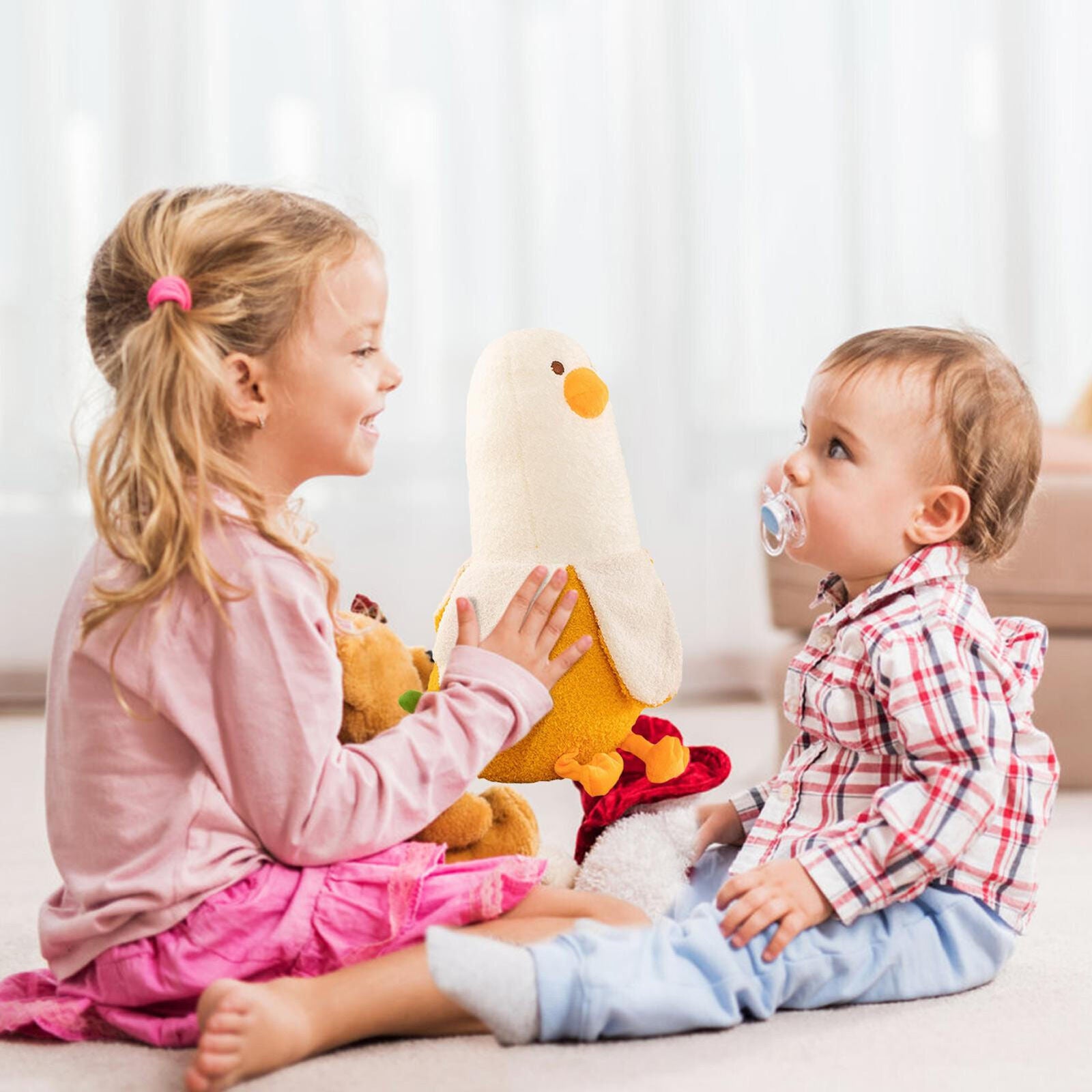 Cute Plush Banana Duck Fun